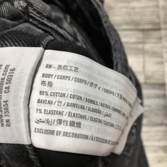 Abercrombie Fitch The Skinny High Rise Jeans Women’s 25/0R Gray Curve Love - Picture 10 of 10